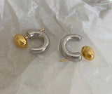 Pendiente Bicolor aro