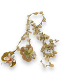 Collar Largo Flores Oros