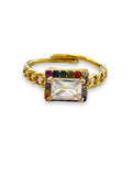 Anillo Rectang Circo
