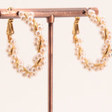 Aros Trenzado Perlas