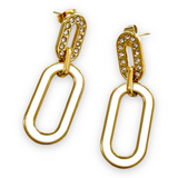 Pendientes Strass Cadena