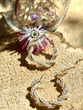 Aros Trenzado Perlas
