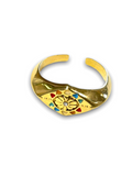 Anillo Sello Ojo Esmalte
