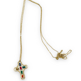 Collar Largo Cruz Bizancio