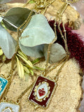 Escapulario Sagrado Corazón Marrón