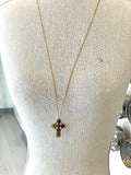 Collar Largo Cruz Bizancio