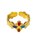 Anillo Flor Esmaltada