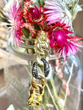 Brazalete Eslabón Strass Black