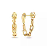 Pendientes Snake Cadena