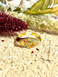 Anillo Sello Ojo Esmalte