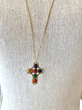 Collar Largo Cruz Bizancio