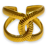 Anillo Nudo Rayado