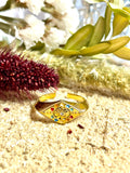 Anillo Sello Ojo Esmalte