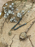Gargantilla Perla Negra Virgen