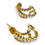 Aros Triples Perlitas